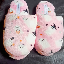 Cupcakes and Cashmere Pink Faux Fur Slip-On Slippers Women s US 5.5