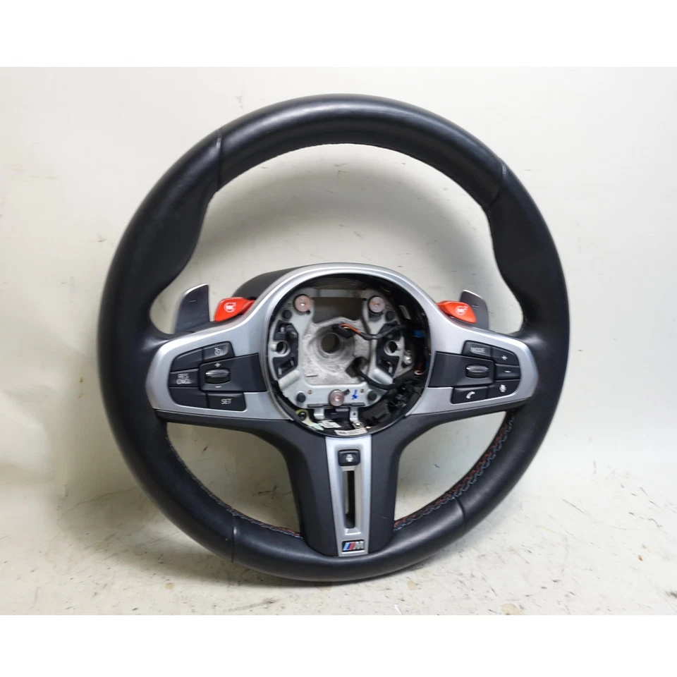 2020-2024 BMW X3M X4M F97 F98 G01 M Sport Leather Steering Wheel w Paddles OEM - Image 2 of 4