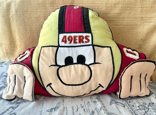 Vintage San Francisco 49ers NFL Novelty Pillow Head (18x12) - Picture 1 of 3
