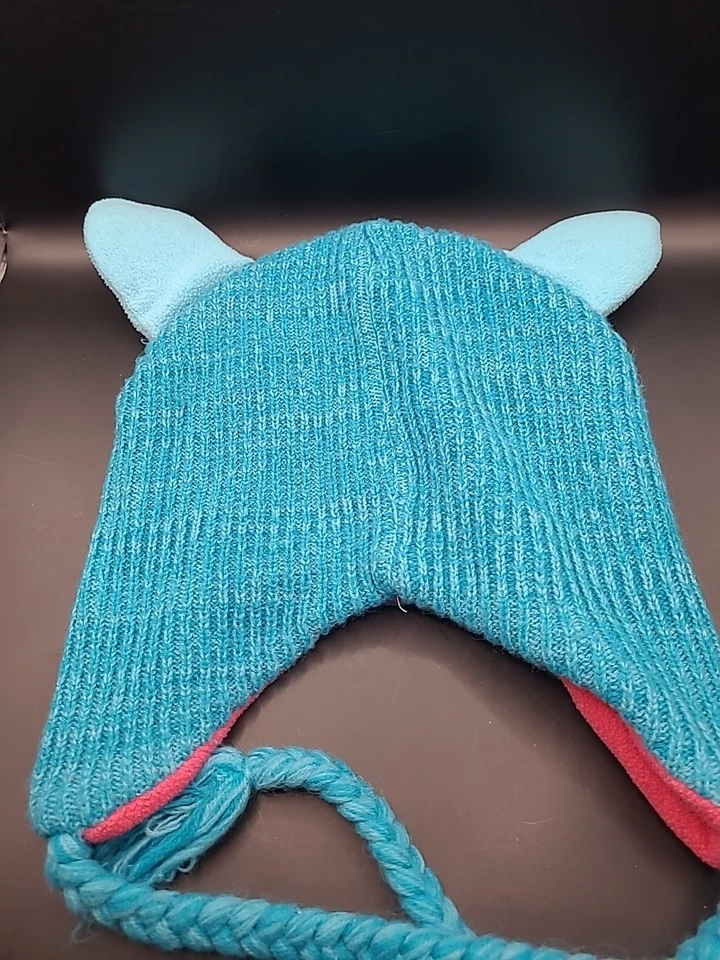 Raro gorro tejido Furby talla adulto 2013 Hasbro funky borlas Foto 3 de 4