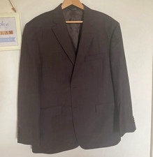 Ermenegildo Zegna Traveller Grey Pinstripe Wool/Silk Suit Jacket 46 Italy