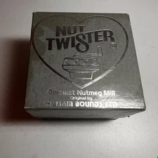William Bounds VTG Gourmet Nutmeg Mill Grater Nut Twister Chrome USA