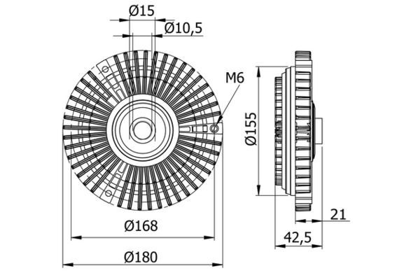 Mahle Kupplung, KüHlerlüFter Cfc 71 000S FüR MERCEDES-BENZ-image