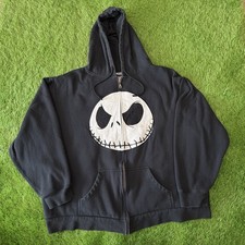 Vintage The Nightmare Before Christmas Jack Skellington Zip Up Hoodie - 2XL XXL