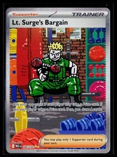 Lt. Surge's Bargain 185/132 Special Illustration Rare Mega Evolution Pokemon NM on eBay