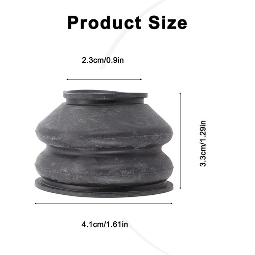 Ball Joint Cover Kitskits 2288 23*33*41MM 2pcs/Set Black Clip-On Silicone - Picture 3 of 24