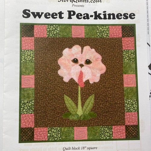 StoryQuilts Dog Flower Quilt Block 18" Squares Patterns Home Decor Crafting - Picture 13 of 15