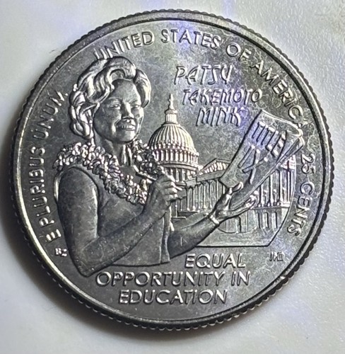 π₯ 2024 P & D Dr Patsy Takemoto Mink ERROR DDO on 2024 D Uncirculated - Picture 7 of 8