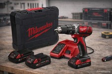 Trapano a Percussione Milwaukee M18BPD202C (2 x 2.0 Ah+ M12-18C + KITBOX)