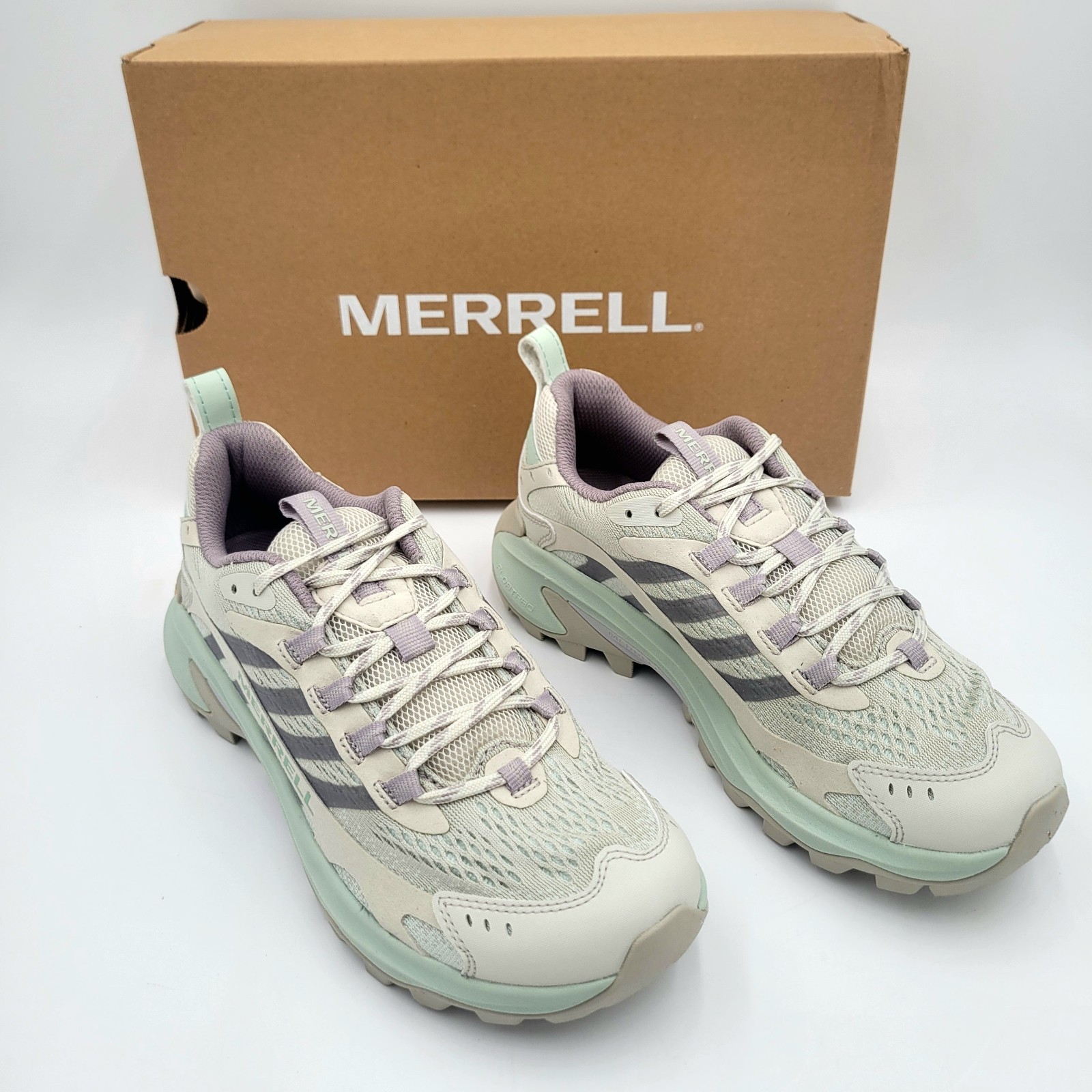 Merrell Moab Speed 2 Women's 8 Hiking / Mountaineering Shoes GREIGE JO38520 $140