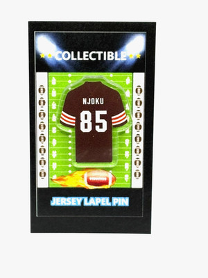 Cleveland Browns David Njoku jersey lapel pin-Classic Dog Pound Collectible