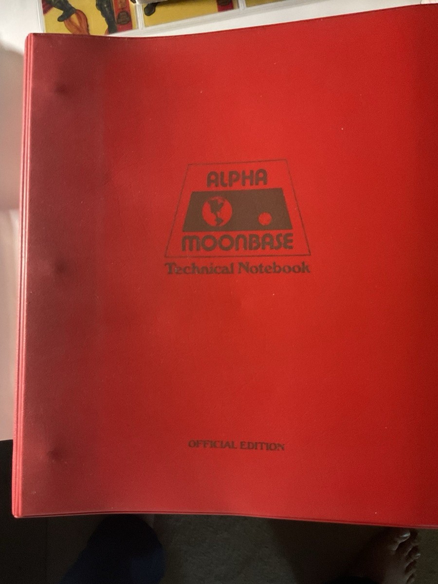 Moonbase Alpha Technical Notebook Official Edition 1999 | eBay
