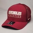 New Nike Florida State Seminoles Ncaa Rise Cap Embroidered Snapback Hat