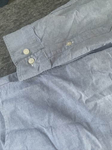 Vintage Timberland Shirt Men’s Medium Blue Pocket LS Hong Kong Burton Down - Picture 5 of 9