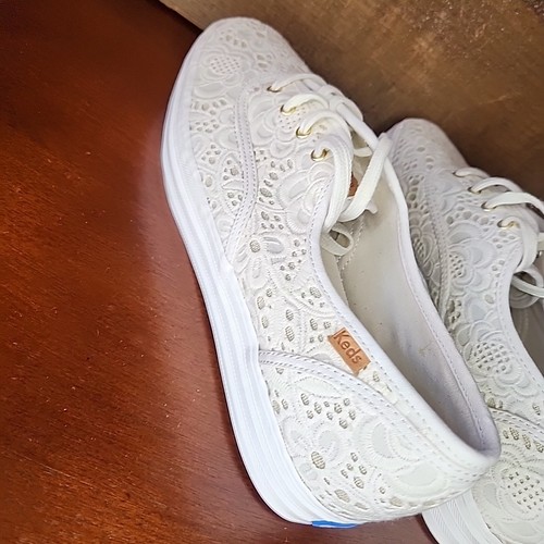 Keds Triple Decker Plateau-Schuhe mit Häkelspitze Größe 10 - Bild 9 von 10