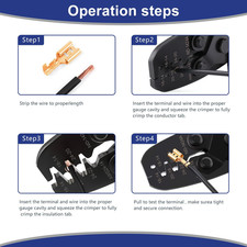 Molex Crimper 24-14 AWG Non-Insulated Open Barrel Crimping Tool for JST Style...
