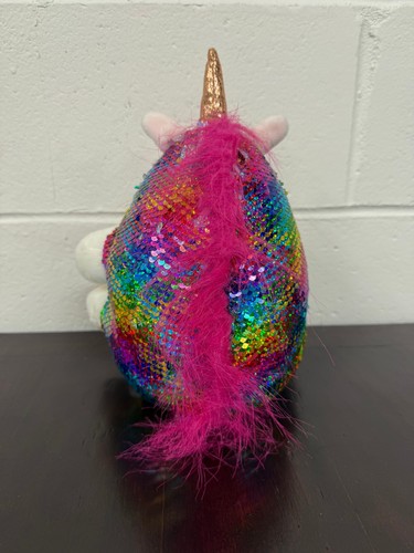 Creativity for Kids Sparkles The Unicorn 10” Weighted Sequin Plush Faber-Castell - Picture 3 of 10