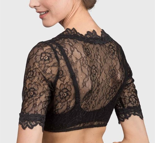 Womens Crop Top for Oktoberfest Dress Waitress Cropped Shirt for Dirndl Dress - Picture 60 of 84