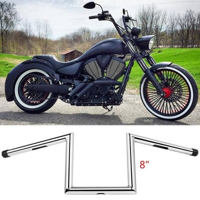 8'' Rise 1'' Z-Bar Ape Hanger Handlebar For Victory High-Ball Vegas 8 Ball Hammer