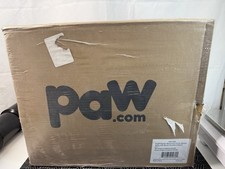 PAW PupProtector Waterproof Throw Blanket - White w/ Brown 60  x50  BOX DAMAGE