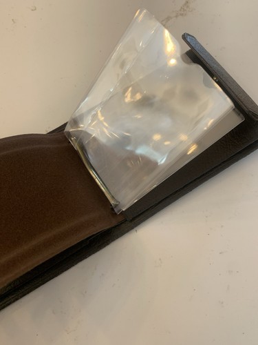 NEW Vintage Brown Leather Wallet Genuine Cowhide With Box 1970’s - Picture 5 of 8