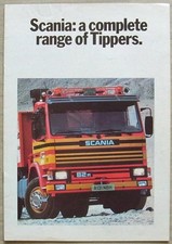 SCANIA TIPPERS Commercial Vehicles P82 Sales Brochure July 1984 #5M 7/84 P82