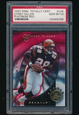 1997 Totally Certified Platinum Red rc #145 Corey Dillon PSA 10 /4999