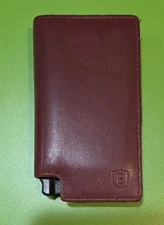 Ekster Parliament • Merlot Red Leather • RFID Blocking Wallet • Used