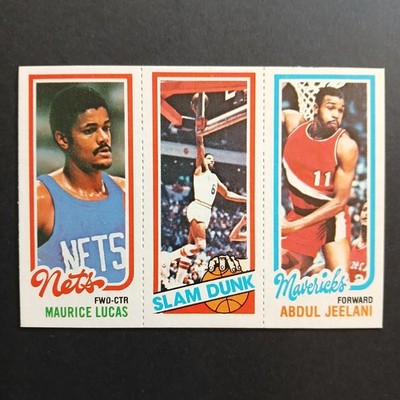 1980 Topps Erving Lucas Jeelani #62/262/158 Philadelphia 76ers