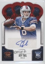 2013 Panini Crown Royale Retail Red Die-Cut Signatures 37/49 Jeff Tuel Auto 1p5