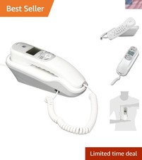 TR1909 Trimline Corded Phone with Caller ID, White