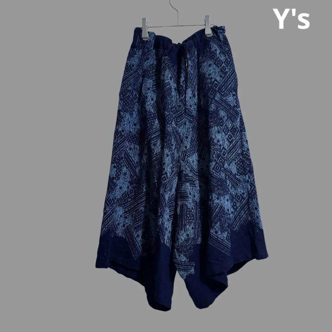 パンツ yohji yamamoto femme Wide Sarouel Pants USED Y'S ALL-OVER PATTERN WIDE SAROUEL PANTS WISE YOHJI