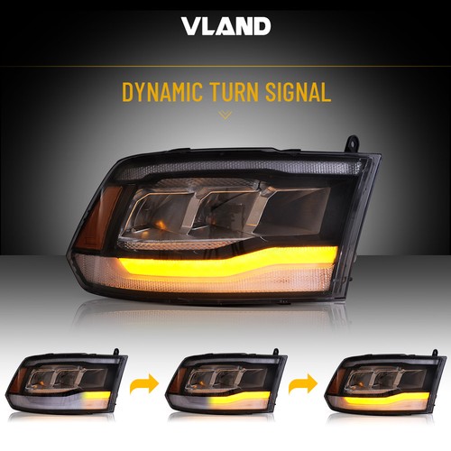 For 09-18 Dodge Ram 1500 2500 3500 LED Projector Headlights w/Switchback Dynamic - Bild 5 von 12