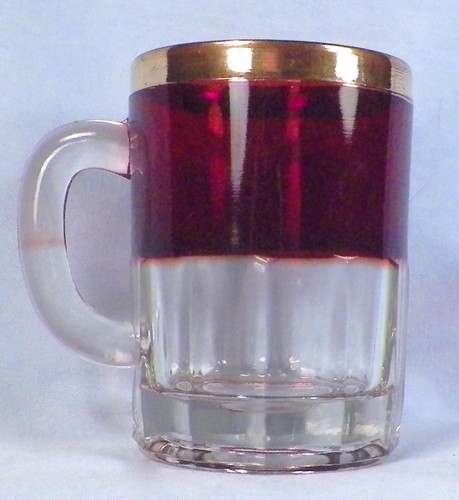 Ruby Stain Mug Souvenir Gettysburg PA Glass EAPG Miniature #2 - Picture 3 of 5