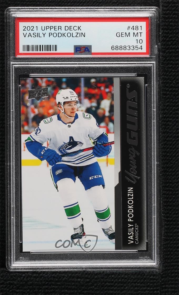 2021-22 Upper Deck Series 2 Young Guns Vasily Podkolzin #481 PSA 10 GEM MT