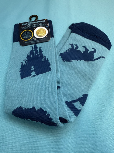 Run Disney Walt Disney World Park Icons Socks Adult One Size With Removable Pin - Picture 1 of 4