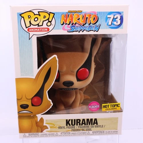 GU Funko Pop Deluxe Vinyl Figure Hot Topic Exclusive Naruto Kurama 73 Flocked