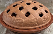 Vintage Gourmet Topf Terracotta Clay Pie Dish...
