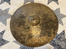 Silken Hand Hammered 21" Heavy Ride Cymbal Xlnt Condition ~ Very Unique Sounding