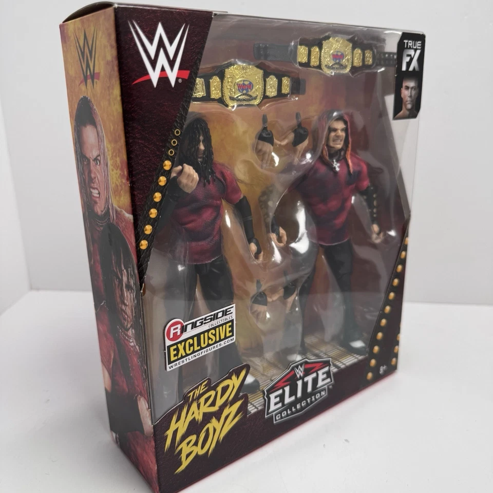 WWE Hardy Boyz Elite 2-Pack Ringside Exclusive w/ Tag Team Belts - Image 2 of 4