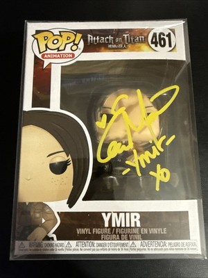 Funko Pop Animation Attack on Titan Ymir #461 signed by Elizabeth Maxwell