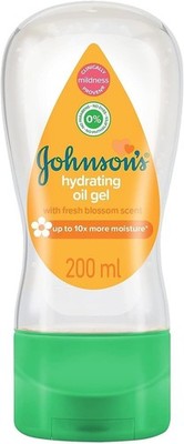 1X Johnson's Baby Hydrating Oil Gel Fresh Blossom Scent 200ml Moisture Lock