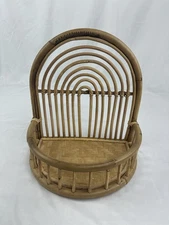 RATTAN Arc SHELF Urban Outfitters Rainbow Bamboo Style Wall Decor