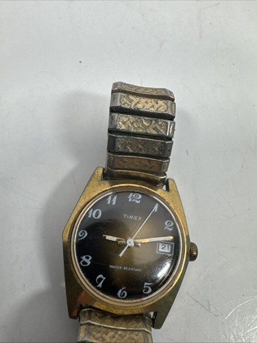 Vintage Timex Watch Golden Date Excellent Shape RARE! Works - Picture 4 of 11