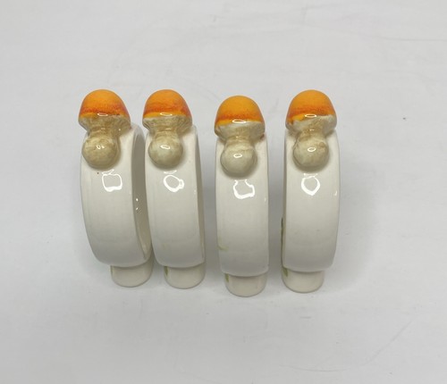 Vintage Merry Mushroom Napkin Ring Set of 4 Sears Roebuck Japan 70s Excellent  - Bild 6 von 10