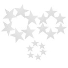  60 Pcs Spiegelte Sternwandaufkleber Star Acryldekor Selbstklebende