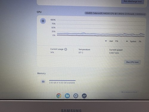 Samsung Chromebook 4 XE310XBA Intel N4000 4GB RAM 32GB eMMC 11.6" Screen - Picture 4 of 16