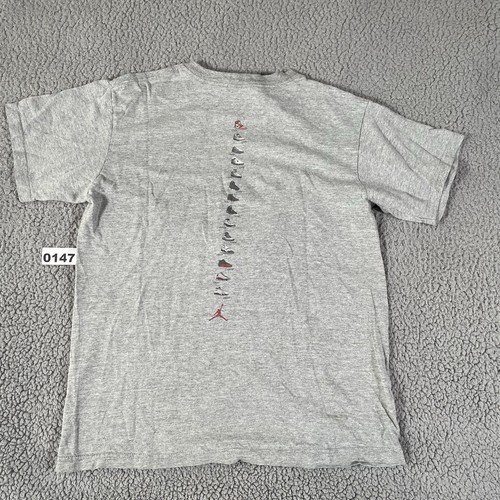 Vintage Nike Shirt Youth Boys Youth Large Gray Sneakers Jordan 90s - Picture 9 of 13