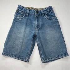 Levi's Boys Denim Shorts Size 5 Adjustable Waist Blue Casual