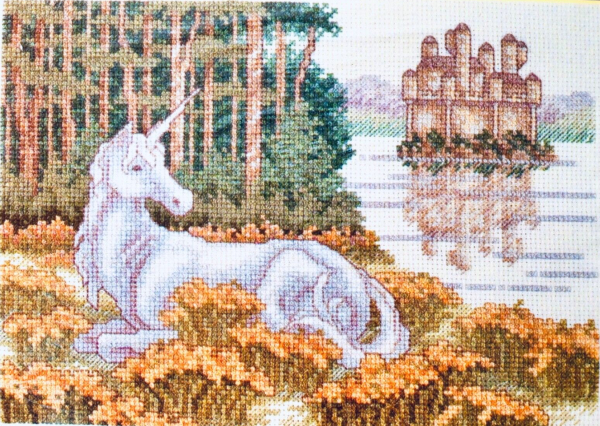 Leisure Arts Teresa Wentzler GENTLE CREATURE, UNICORN Counted